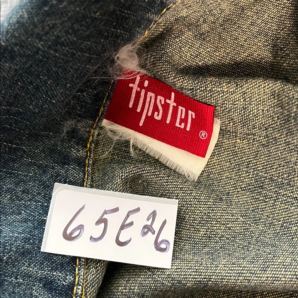 Vintage Y2K Duster Denim Jacket Coat Womens Medium Button Western Festival Long - Picture 9 of 13